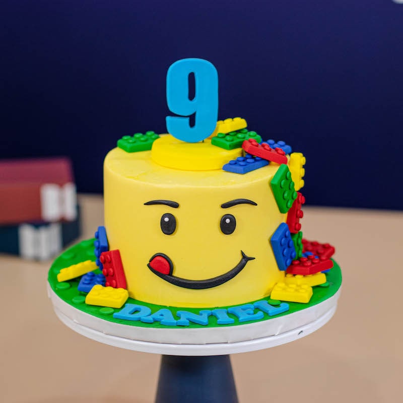 Lego Man Building Blocks Cake
